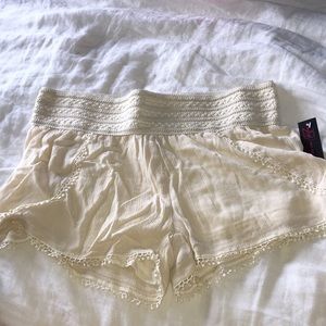 Cream shorts
